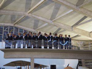 Cerimónia de abertura do ano letivo no museu de marinha - coro