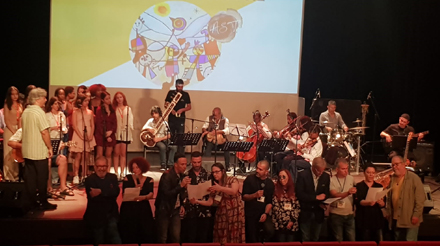 Alunos da Casa Pia de Lisboa no concerto pela paz