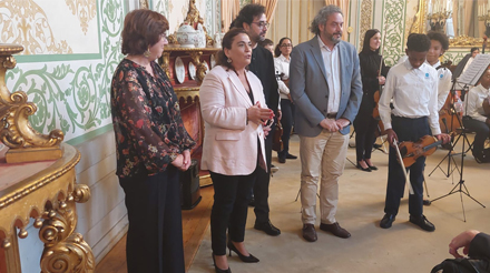 Presidente do COnselho Diretivo da Casa Pia de Lisboa com diretores