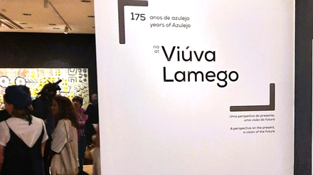 painel da exposição viúva lamego