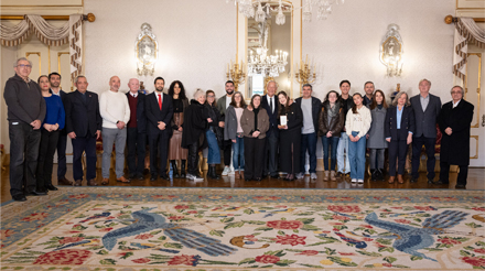 homenagem celeste caeiro presidencia republica foto de grupo